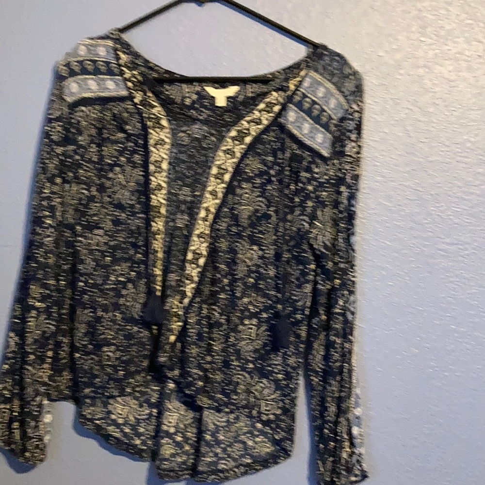 Lucky brand blue tunic